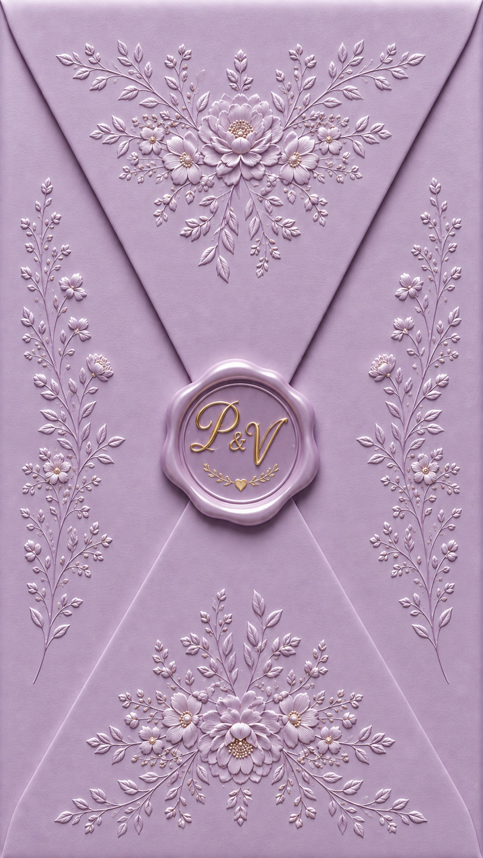 Luxury Wedding Envelope with Wax Seal